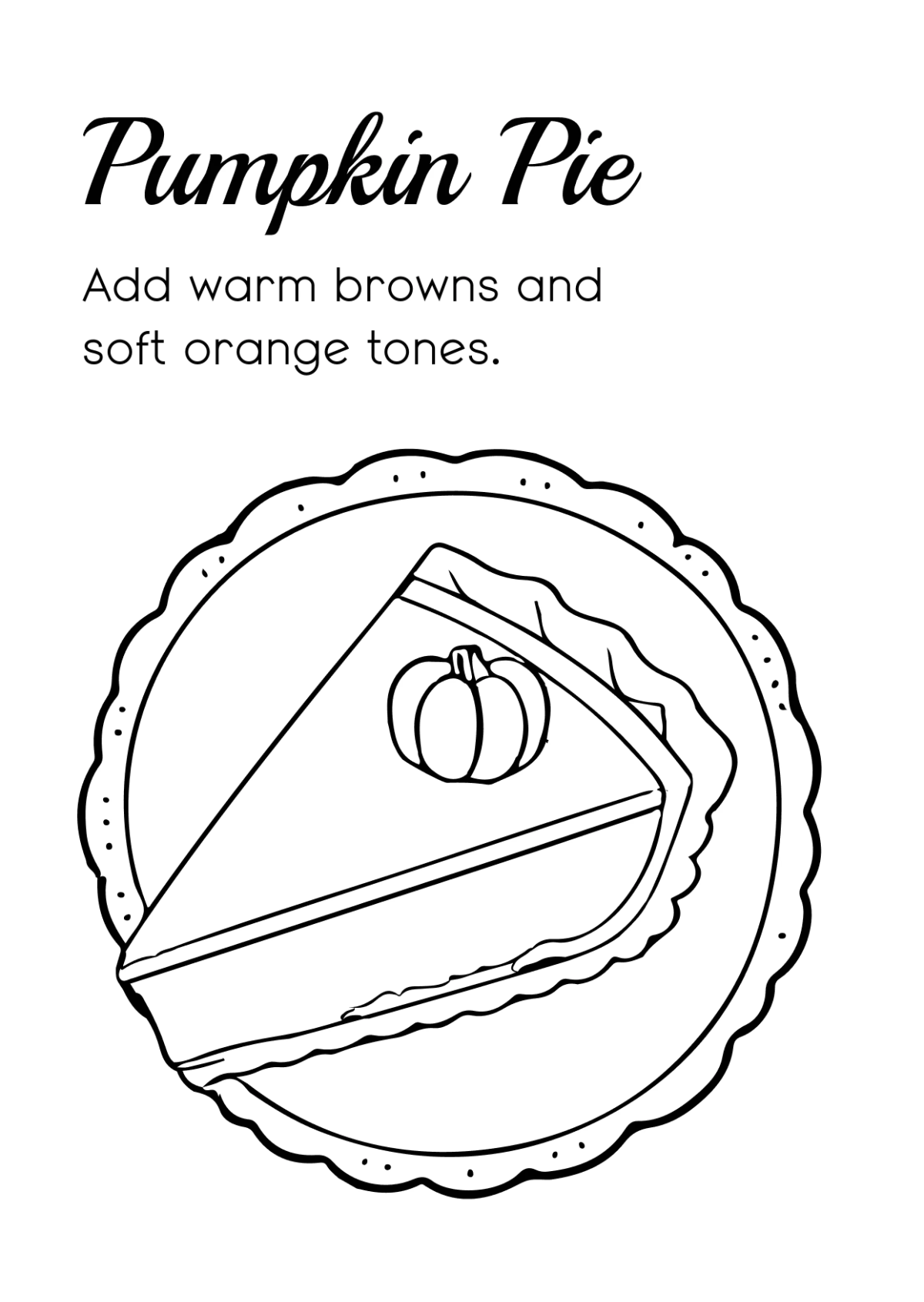 Free Thanksgiving Coloring Book Template to Edit Online