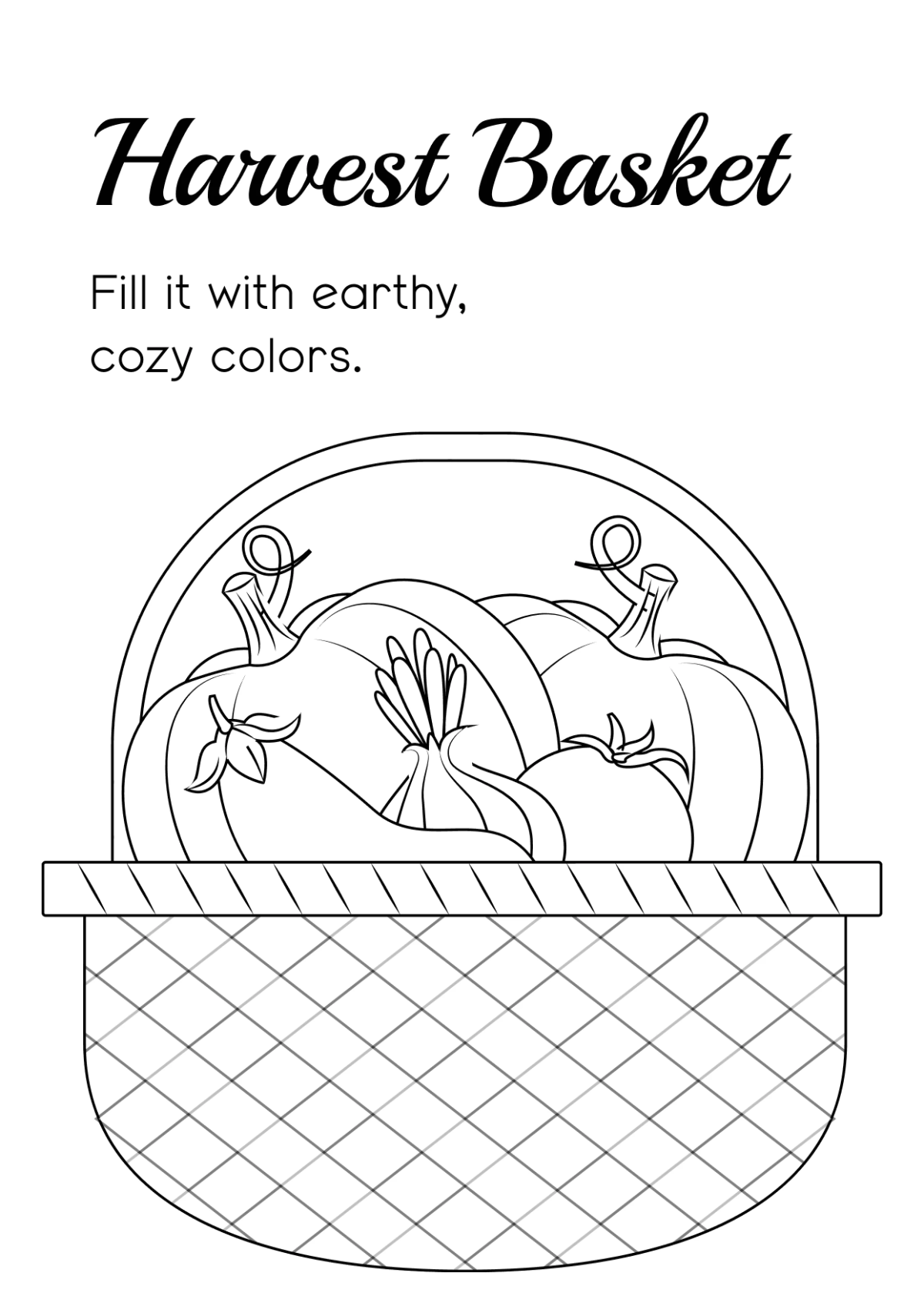 Free Thanksgiving Coloring Book Template to Edit Online