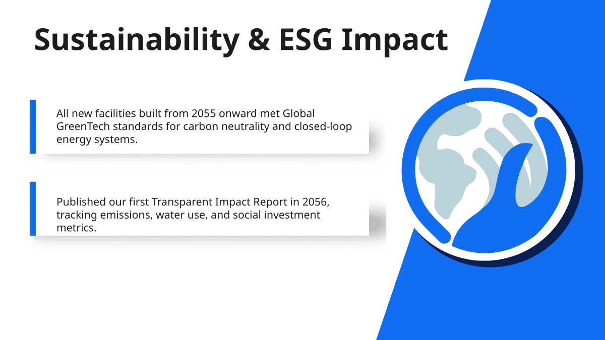 Free Company Timeline Presentation Template to Edit Online