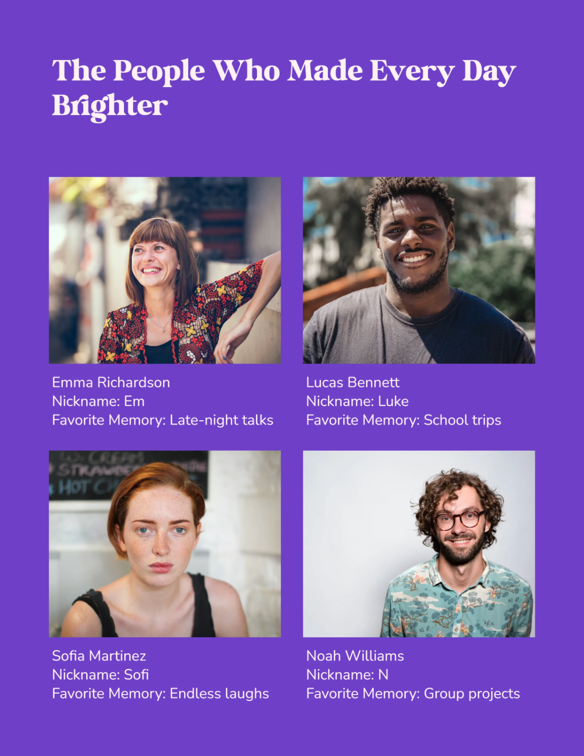 Free Friendship Yearbook Template to Edit Online