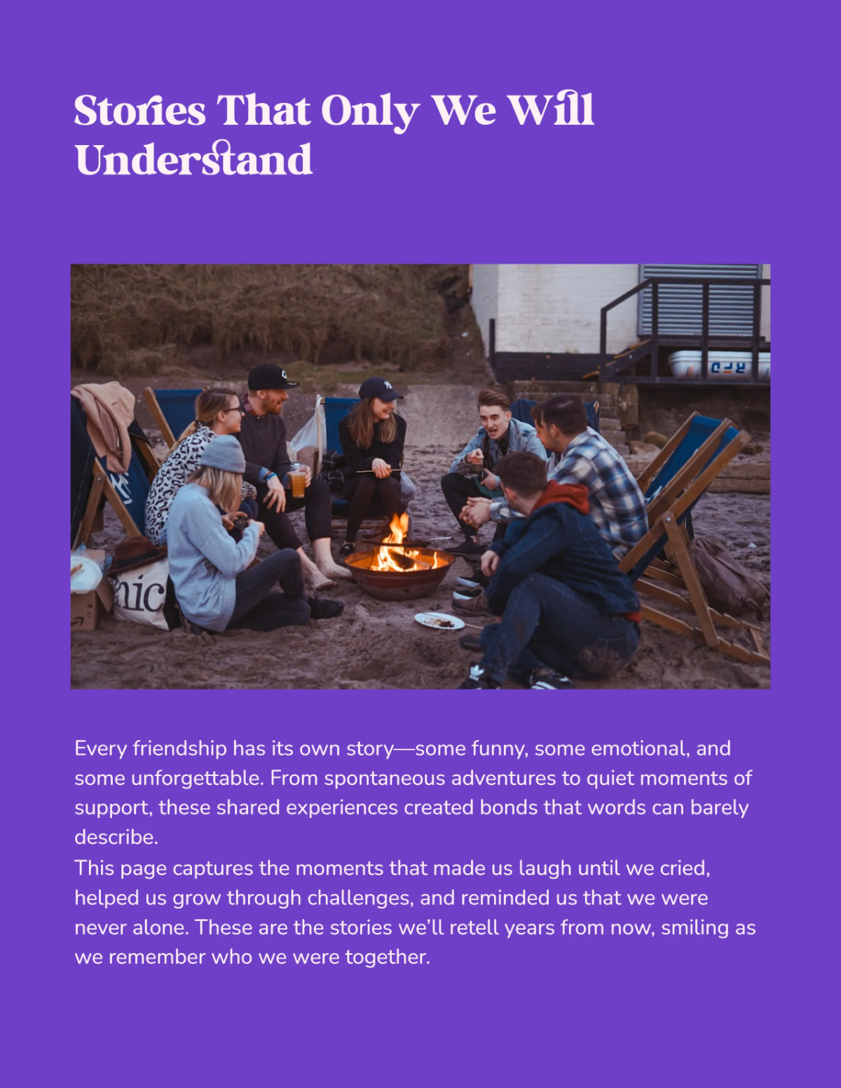 Free Friendship Yearbook Template to Edit Online