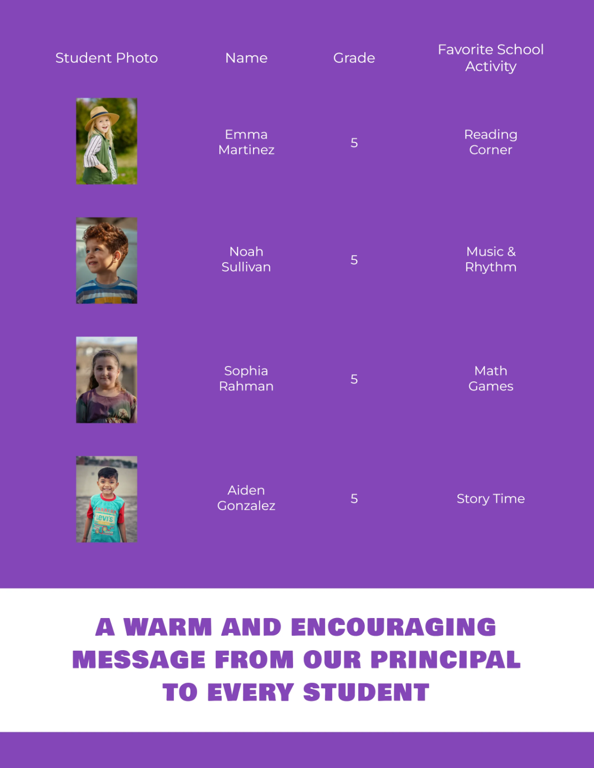 Free Elementary Yearbook Template to Edit Online