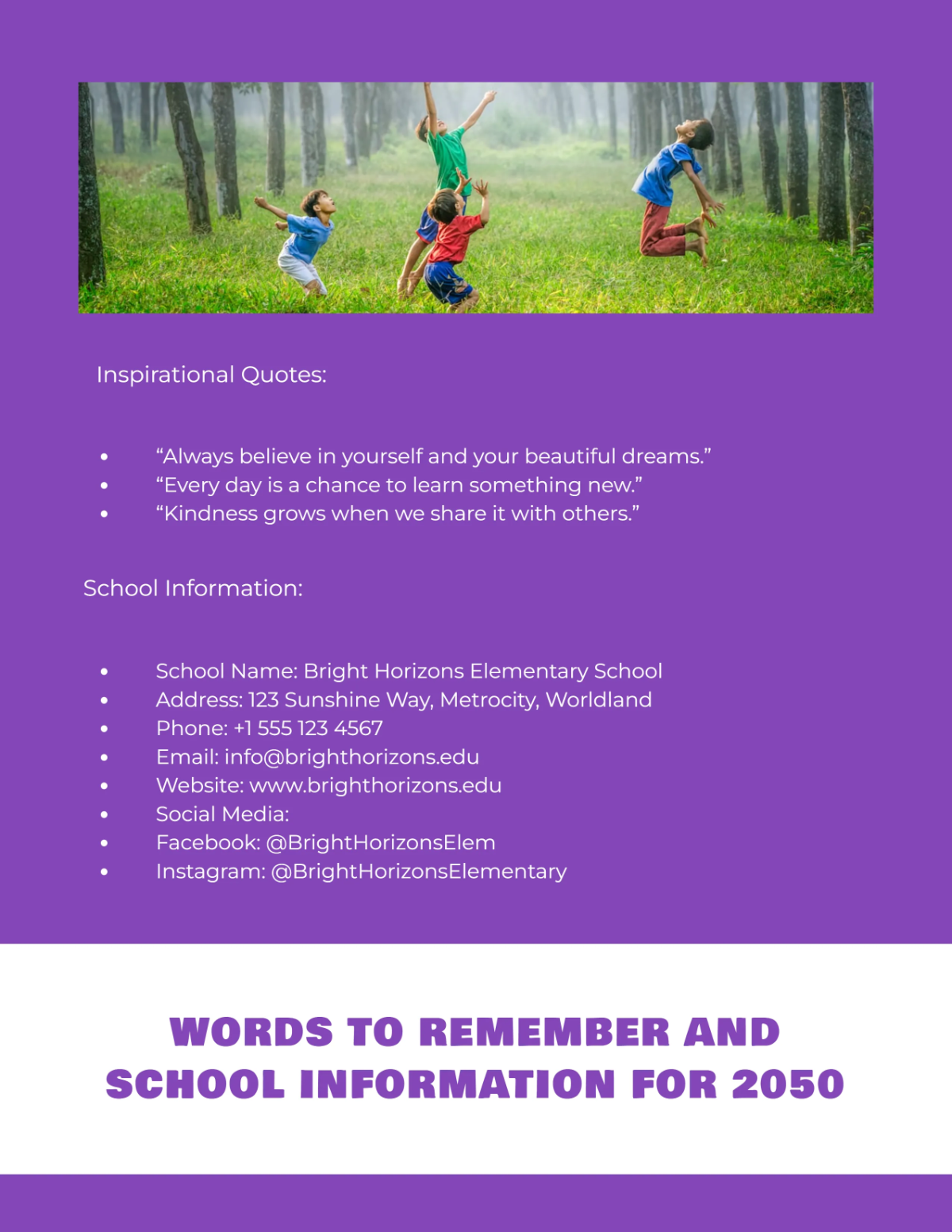 Free Elementary Yearbook Template to Edit Online