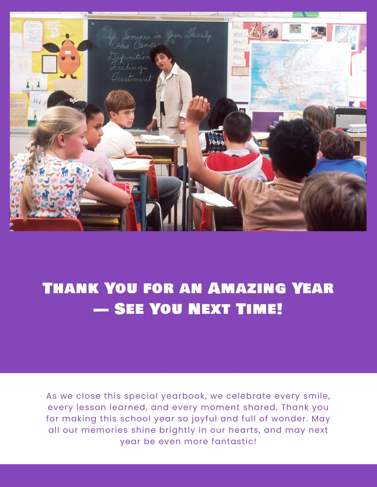 Free Elementary Yearbook Template to Edit Online