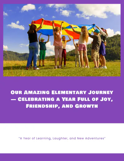 Free Elementary Yearbook Template to Edit Online