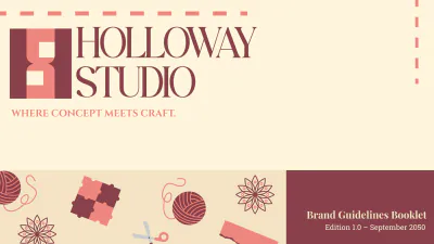 Free Brand Guidelines Booklet Template to Edit Online