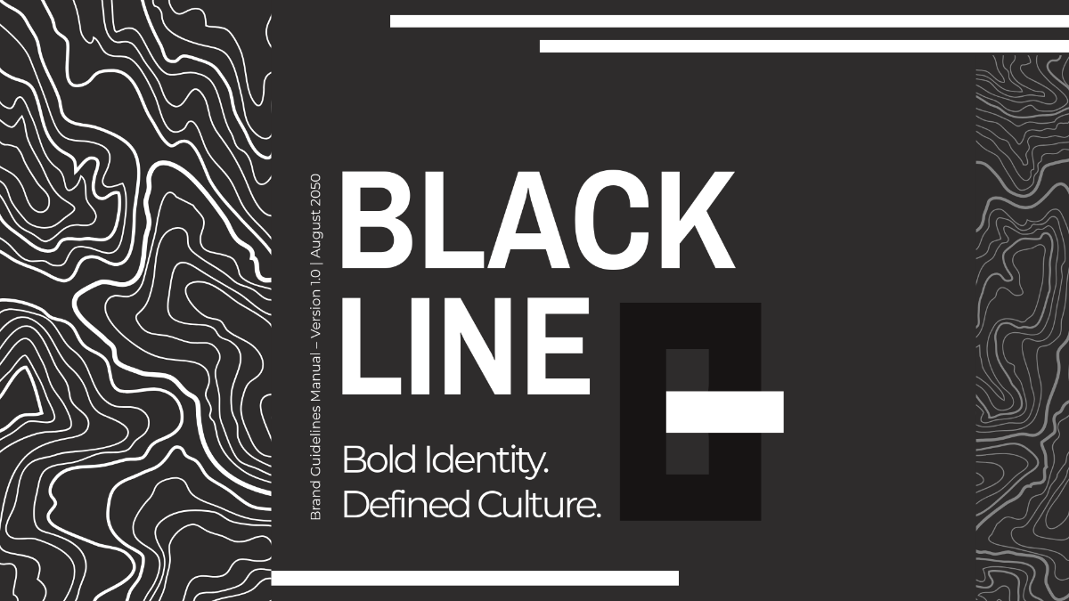 Black Brand Guidelines Manual Template