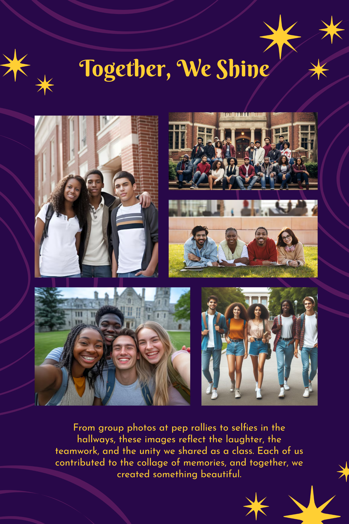 Class Collage Yearbook Template