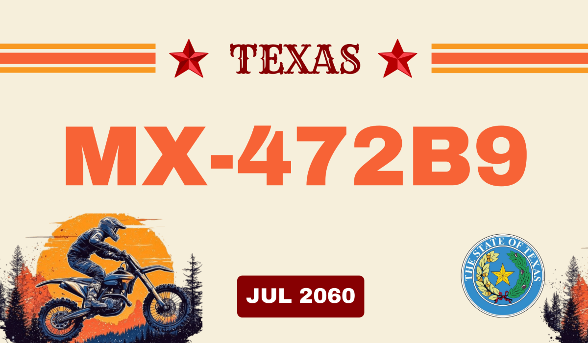 Free Motocross License Plate Template to Edit Online