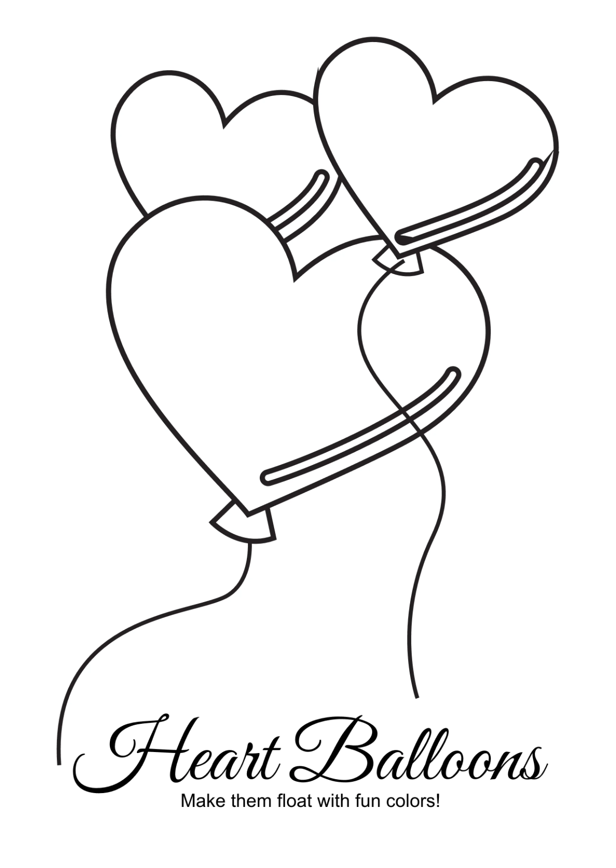 Free Valentine’s Day Coloring Book Template to Edit Online