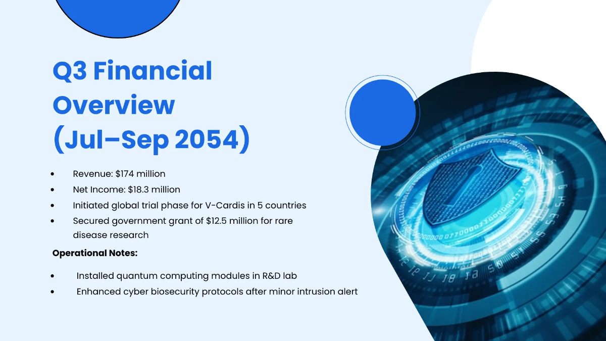 Free Quarterly Timeline Presentation Template to Edit Online