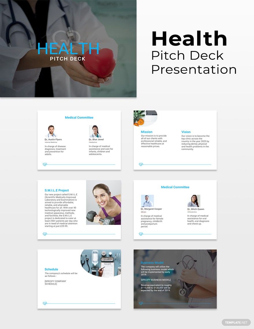 Health Pitch Deck Template
