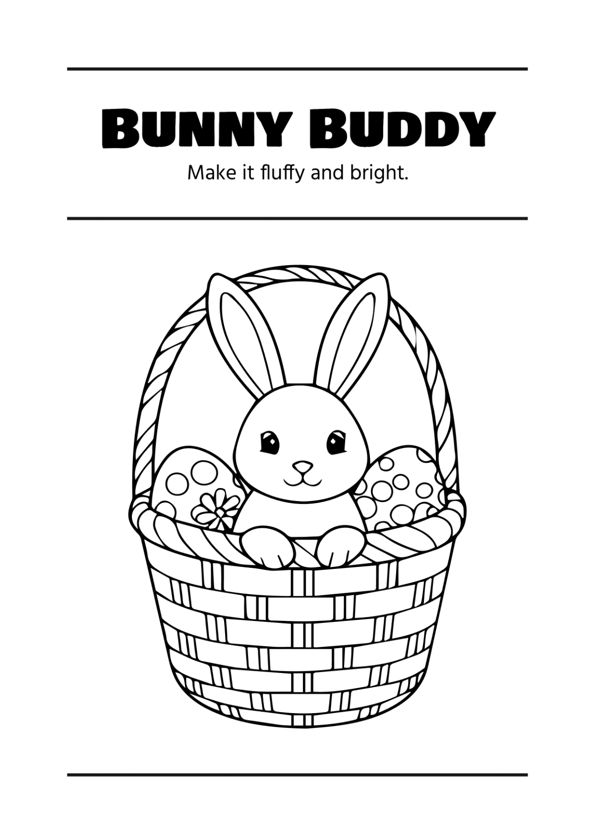 Free Easter Coloring Book Template to Edit Online