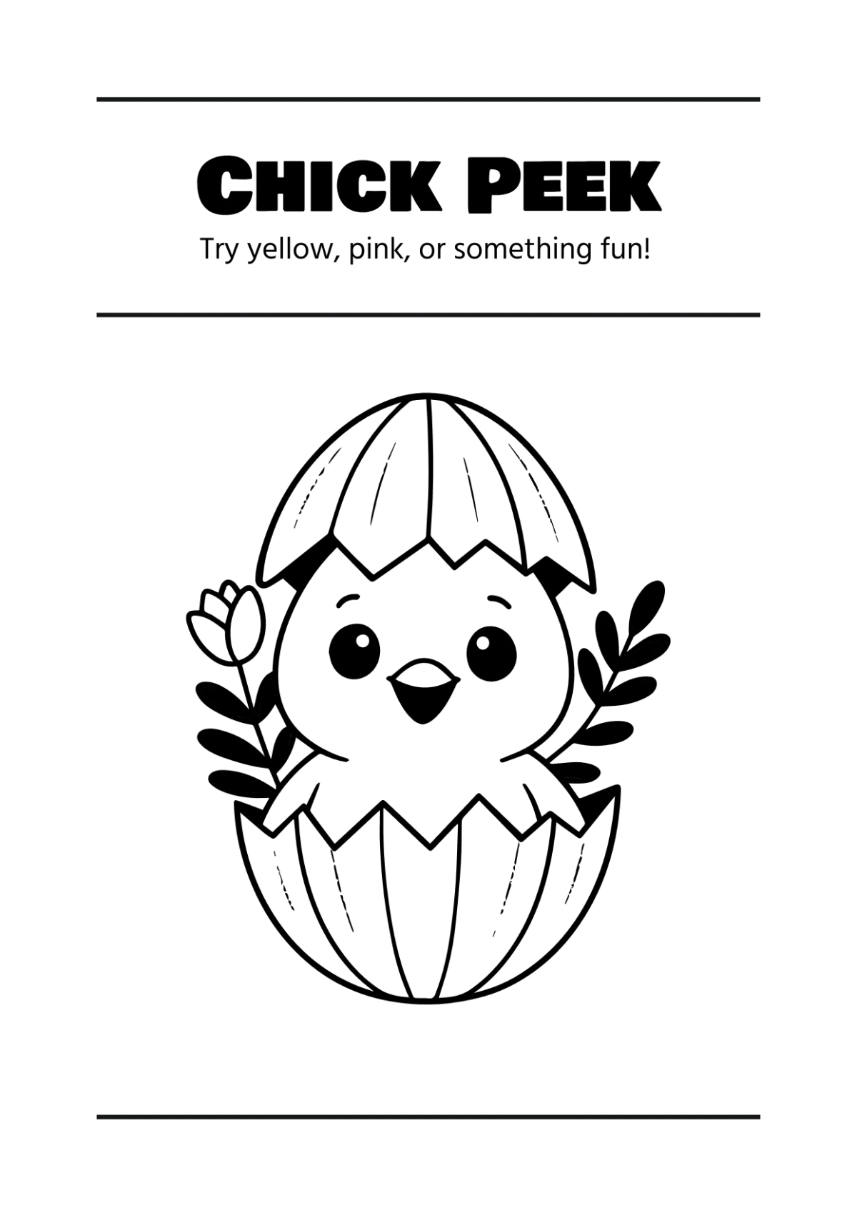 Free Easter Coloring Book Template to Edit Online