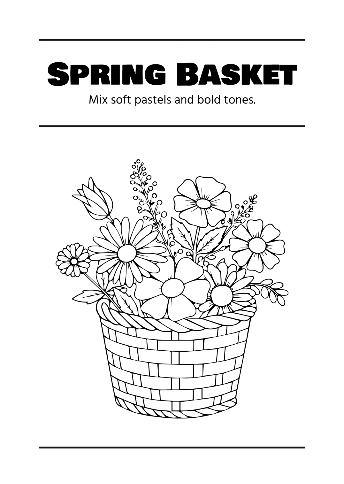Free Easter Coloring Book Template to Edit Online