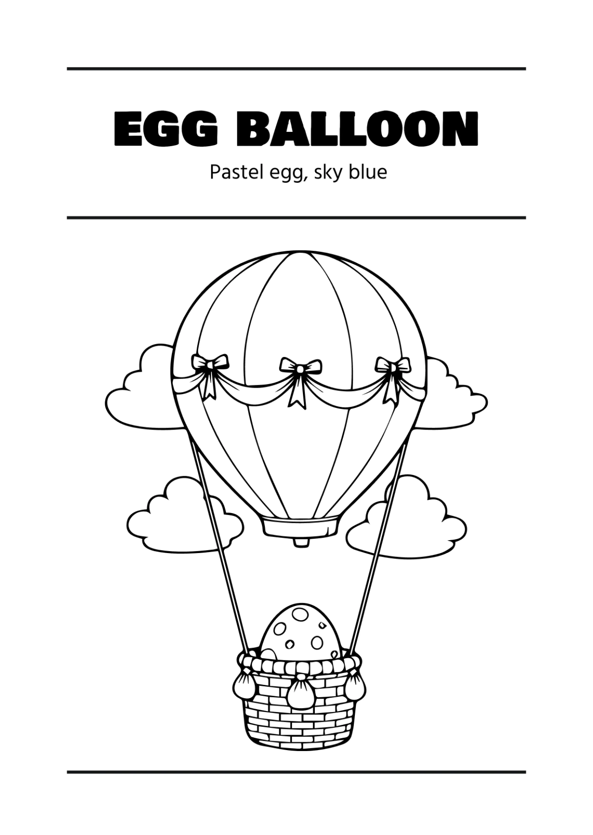 Free Easter Coloring Book Template to Edit Online
