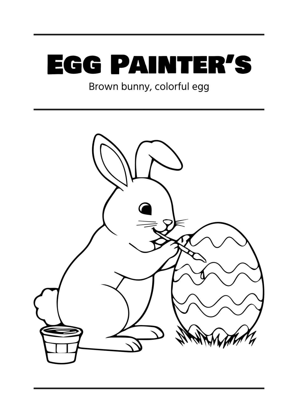 Free Easter Coloring Book Template to Edit Online