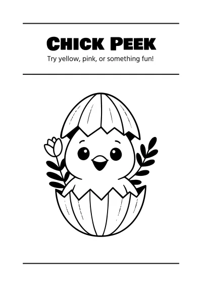 Free Easter Coloring Book Template to Edit Online