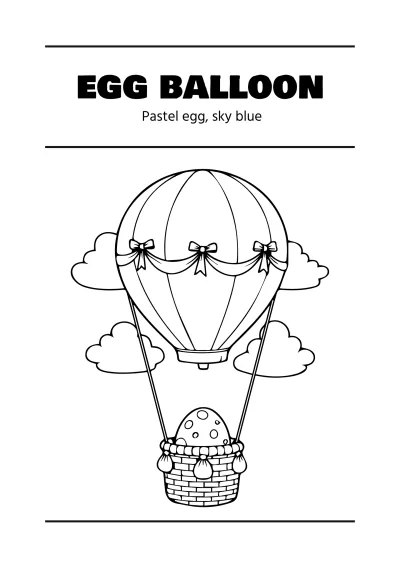 Free Easter Coloring Book Template to Edit Online