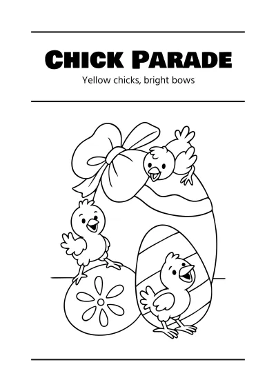 Free Easter Coloring Book Template to Edit Online
