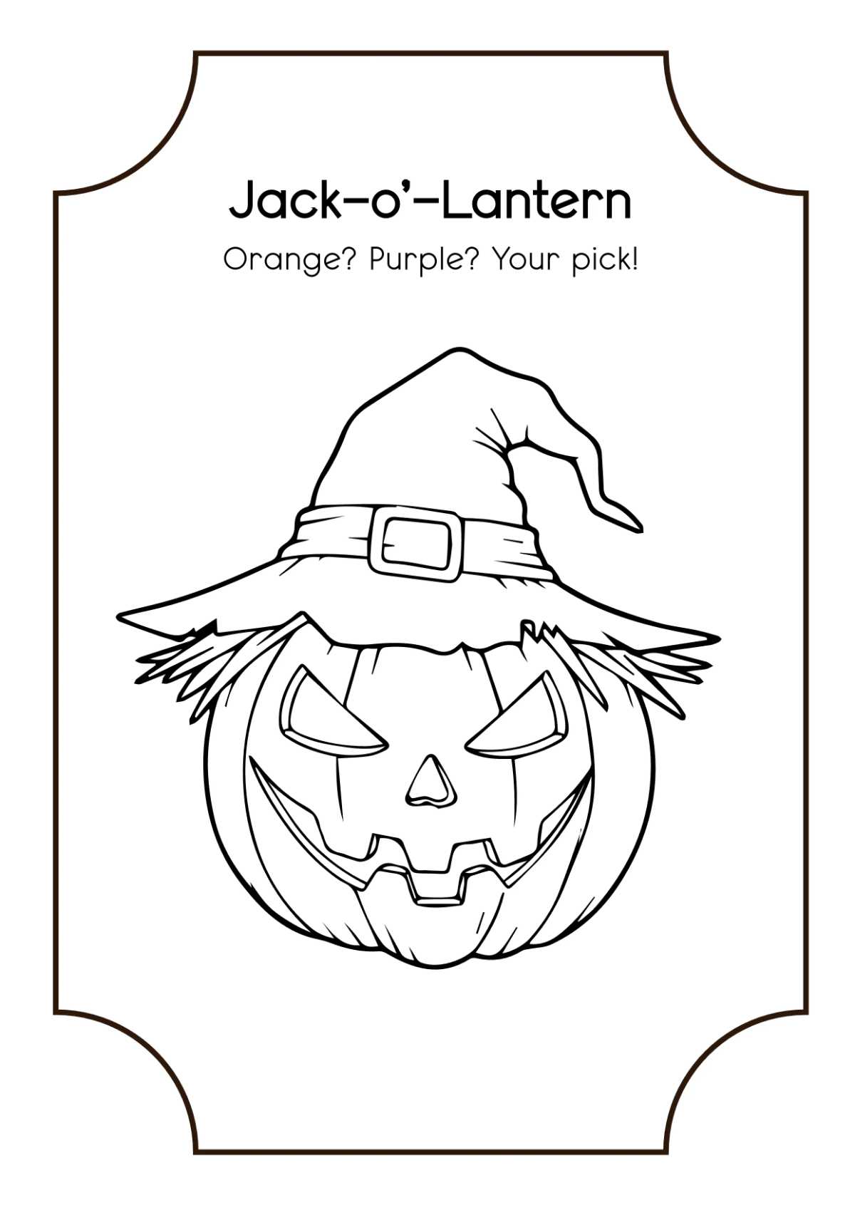 Free Halloween Coloring Book Template to Edit Online
