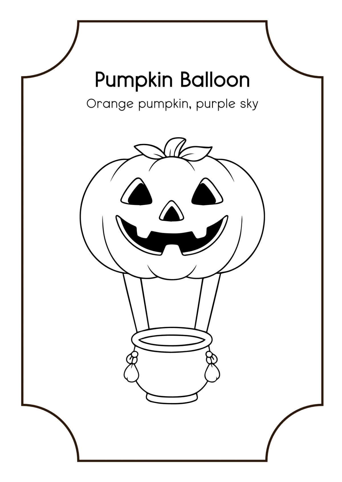 Free Halloween Coloring Book Template to Edit Online