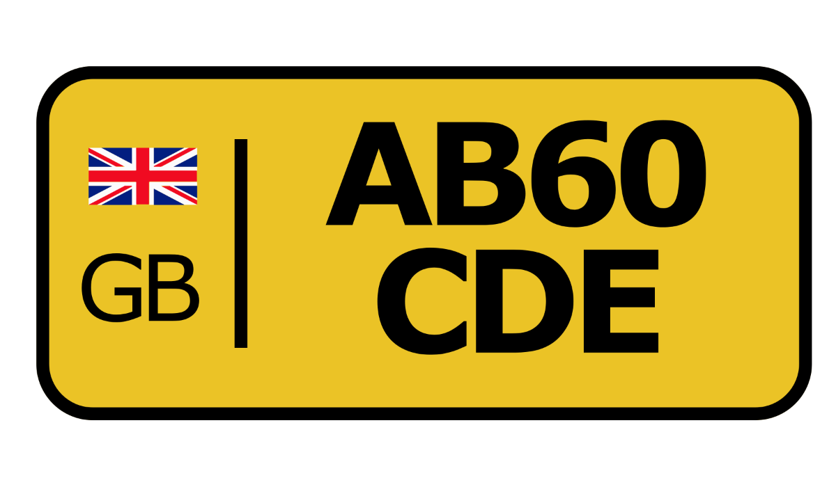 Great Britain License Plate Template