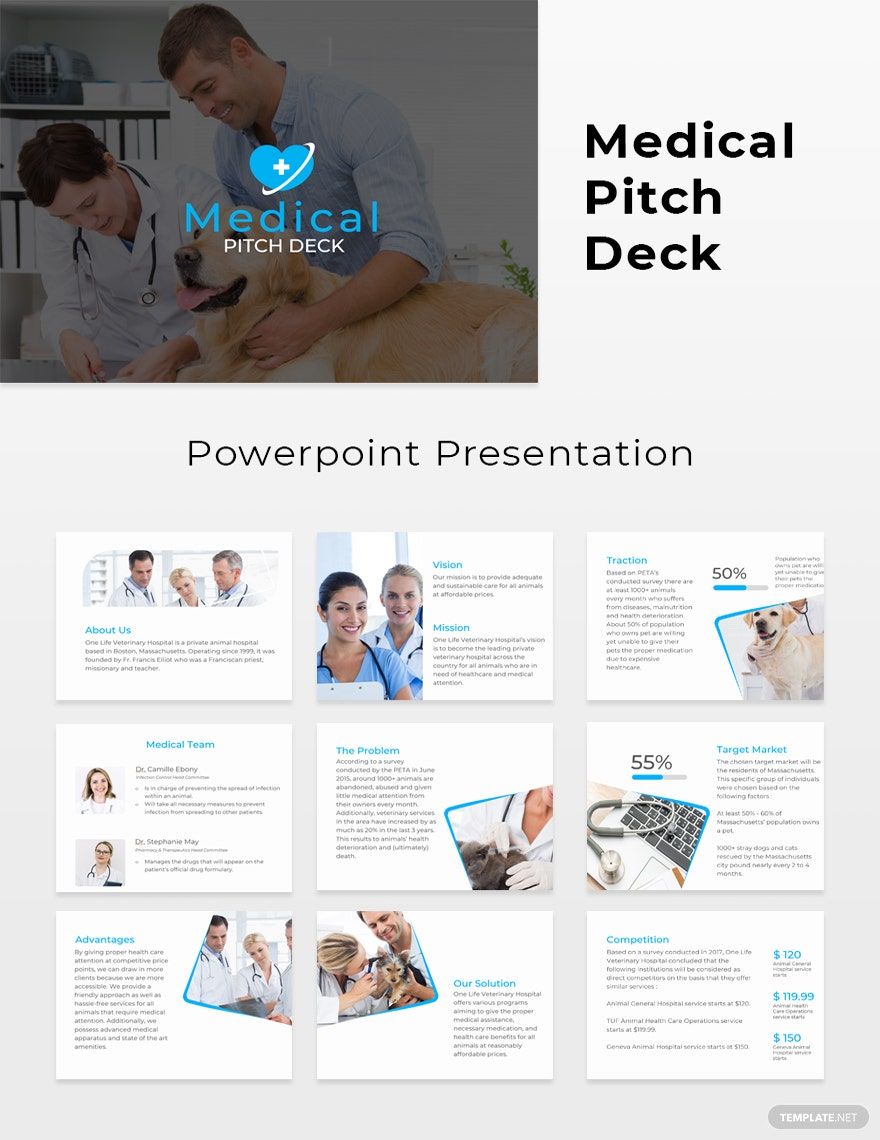 Medical Pitch Deck Template