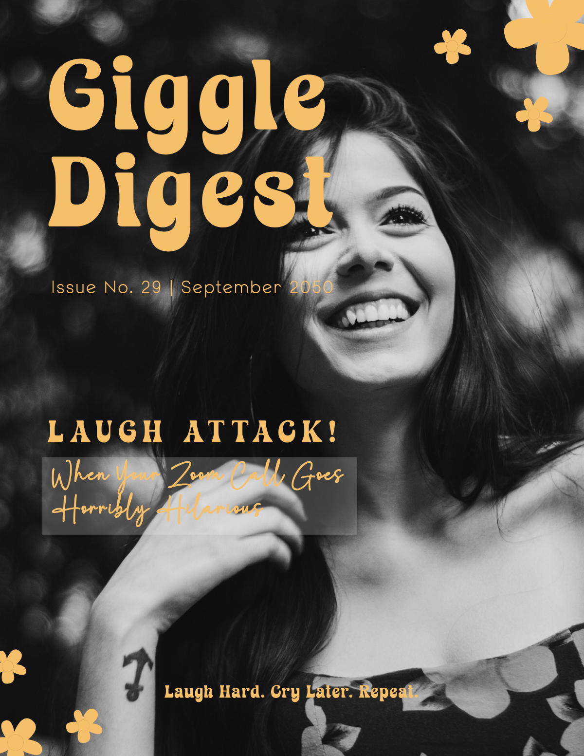 Free Editable Funny Magazine Cover Template to Edit Online