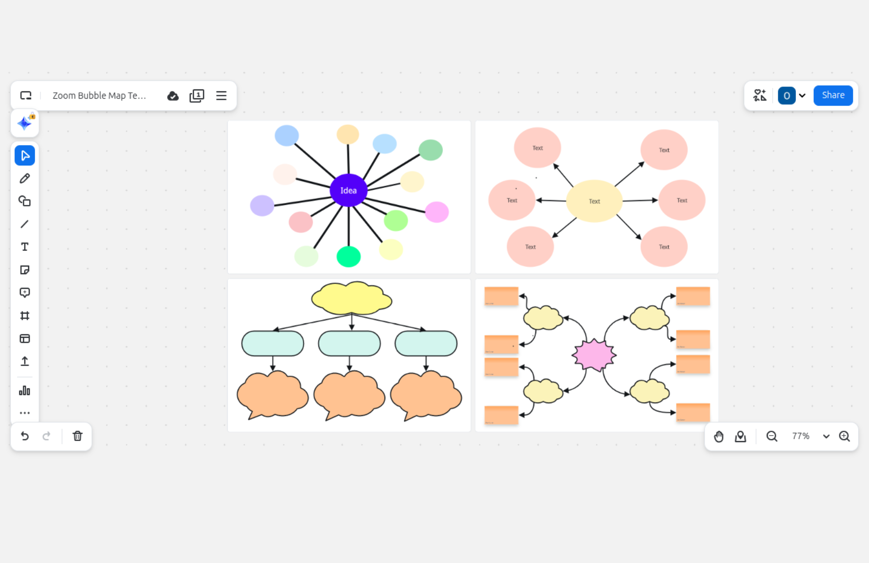 Free Bubble Map Template