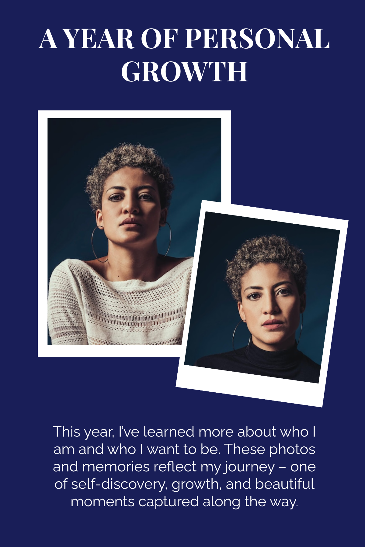 Free Portrait Page Yearbook Template to Edit Online