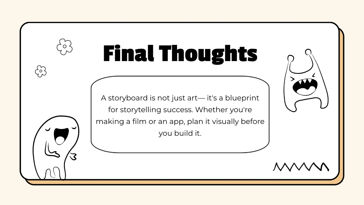 Free Storyboard Presentation Template to Edit Online