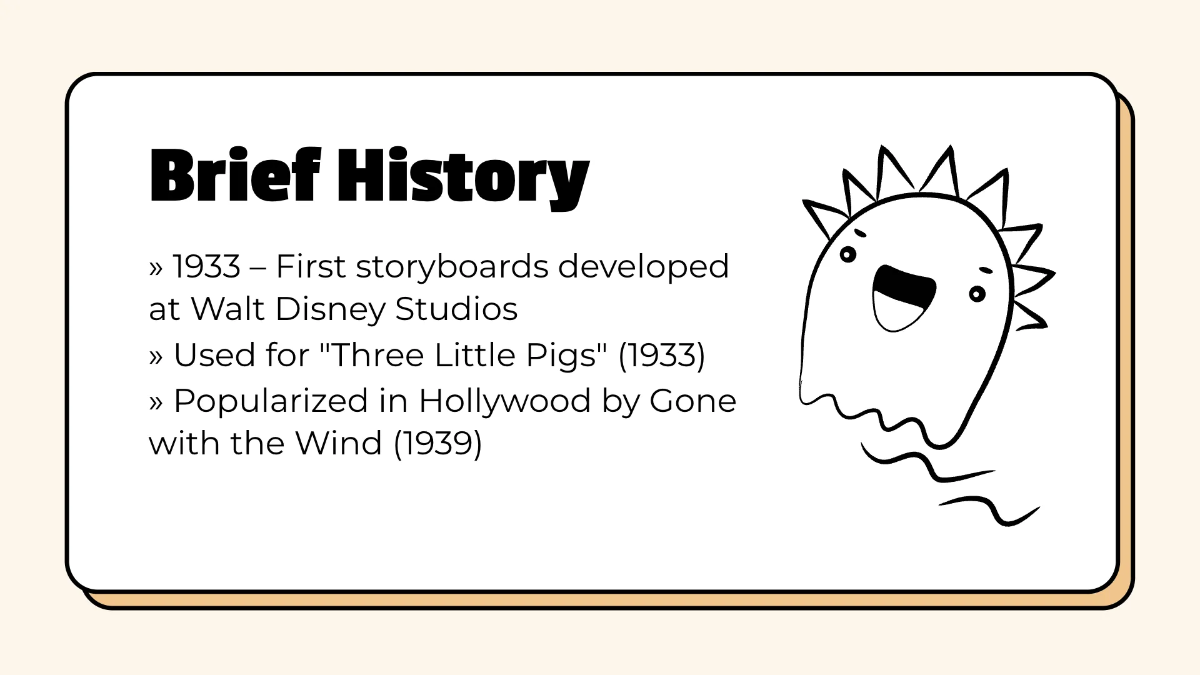Free Storyboard Presentation Template to Edit Online