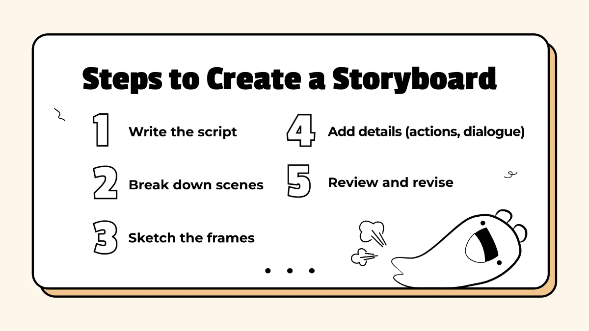 Free Storyboard Presentation Template to Edit Online