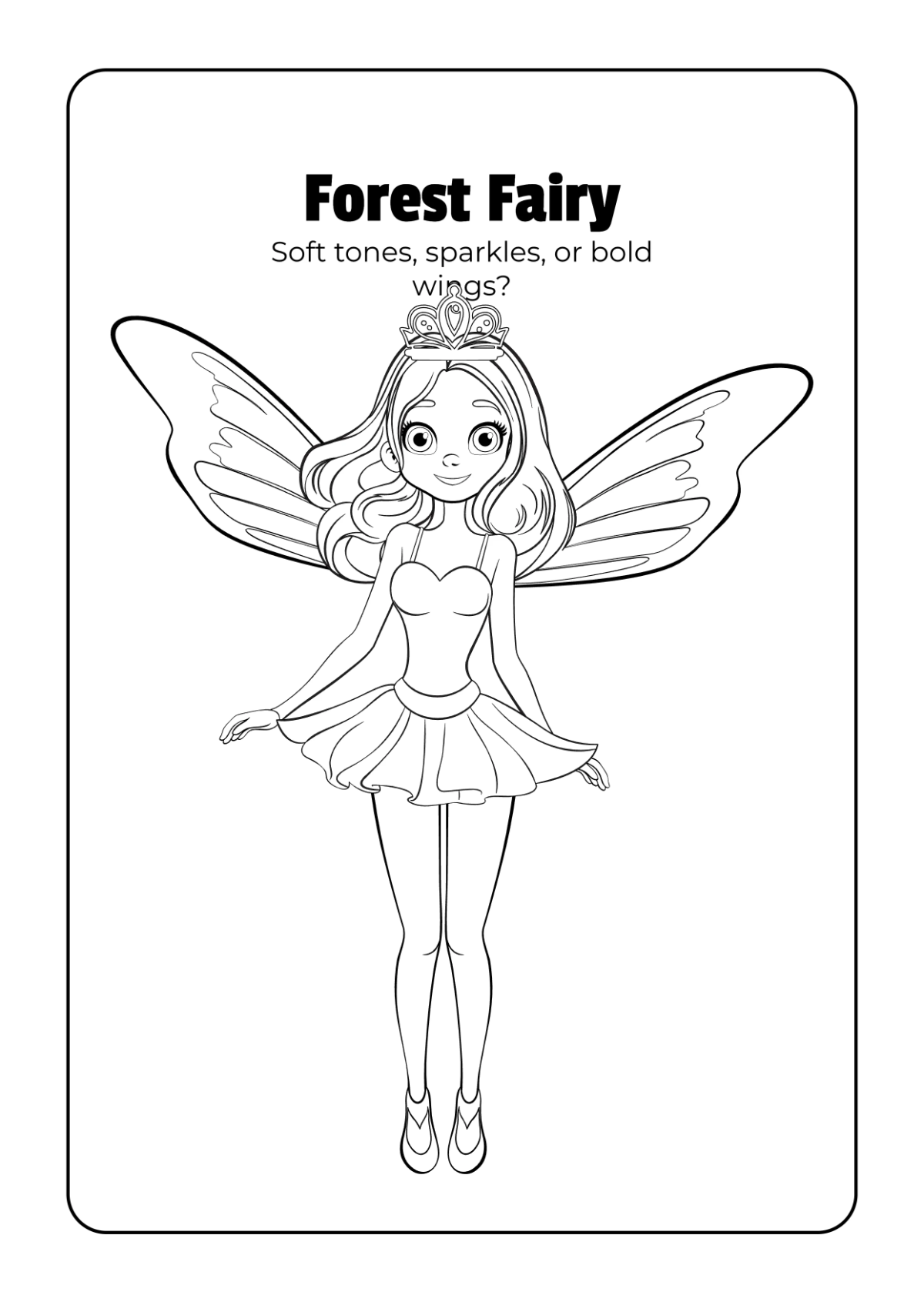 Free Fantasy Creatures Coloring Book Template to Edit Online