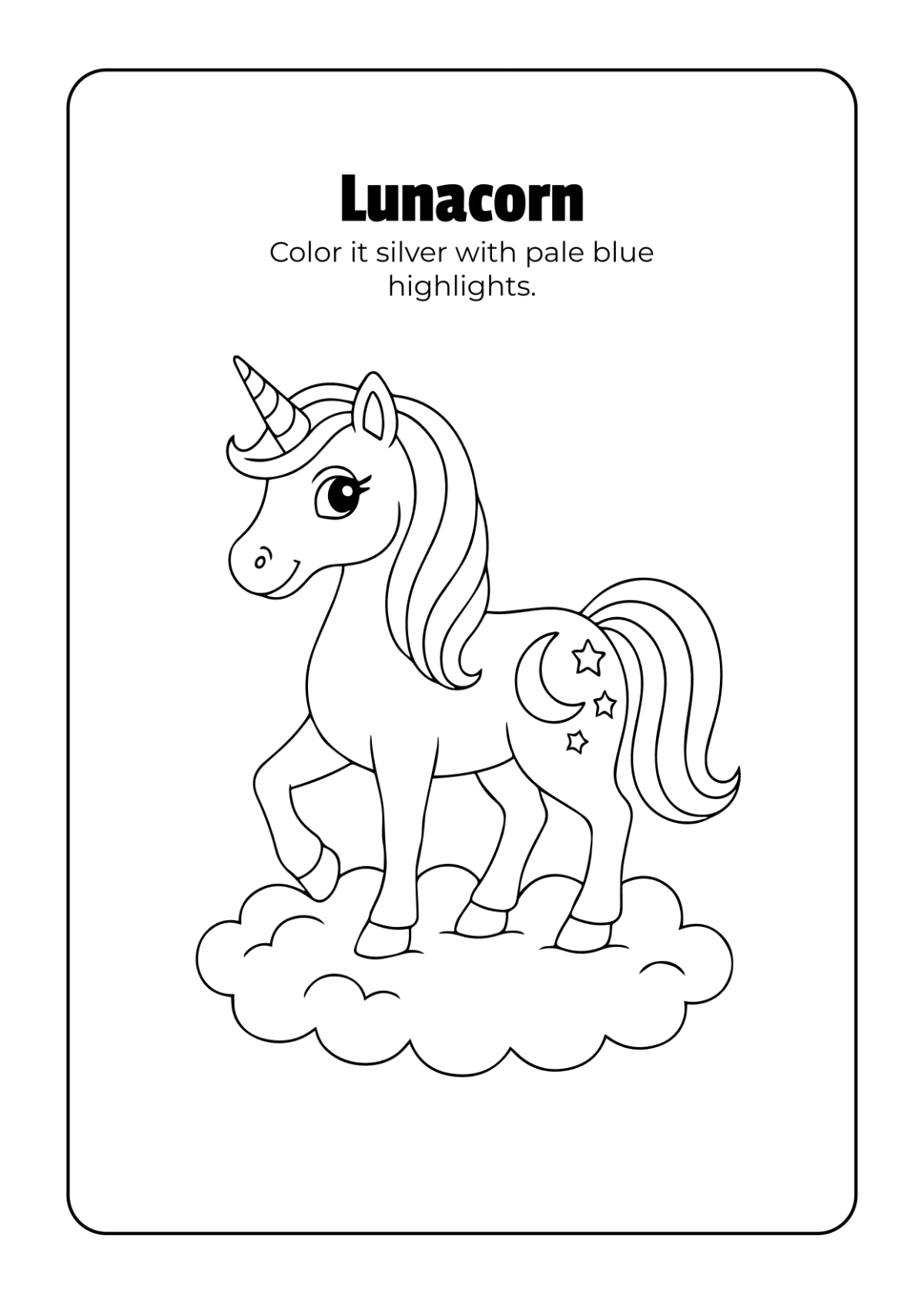 Free Fantasy Creatures Coloring Book Template to Edit Online