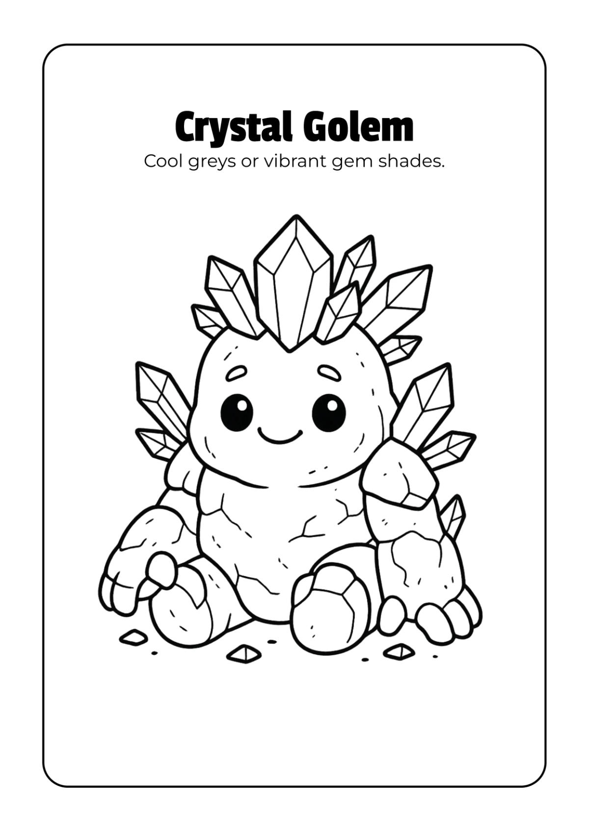 Free Fantasy Creatures Coloring Book Template to Edit Online