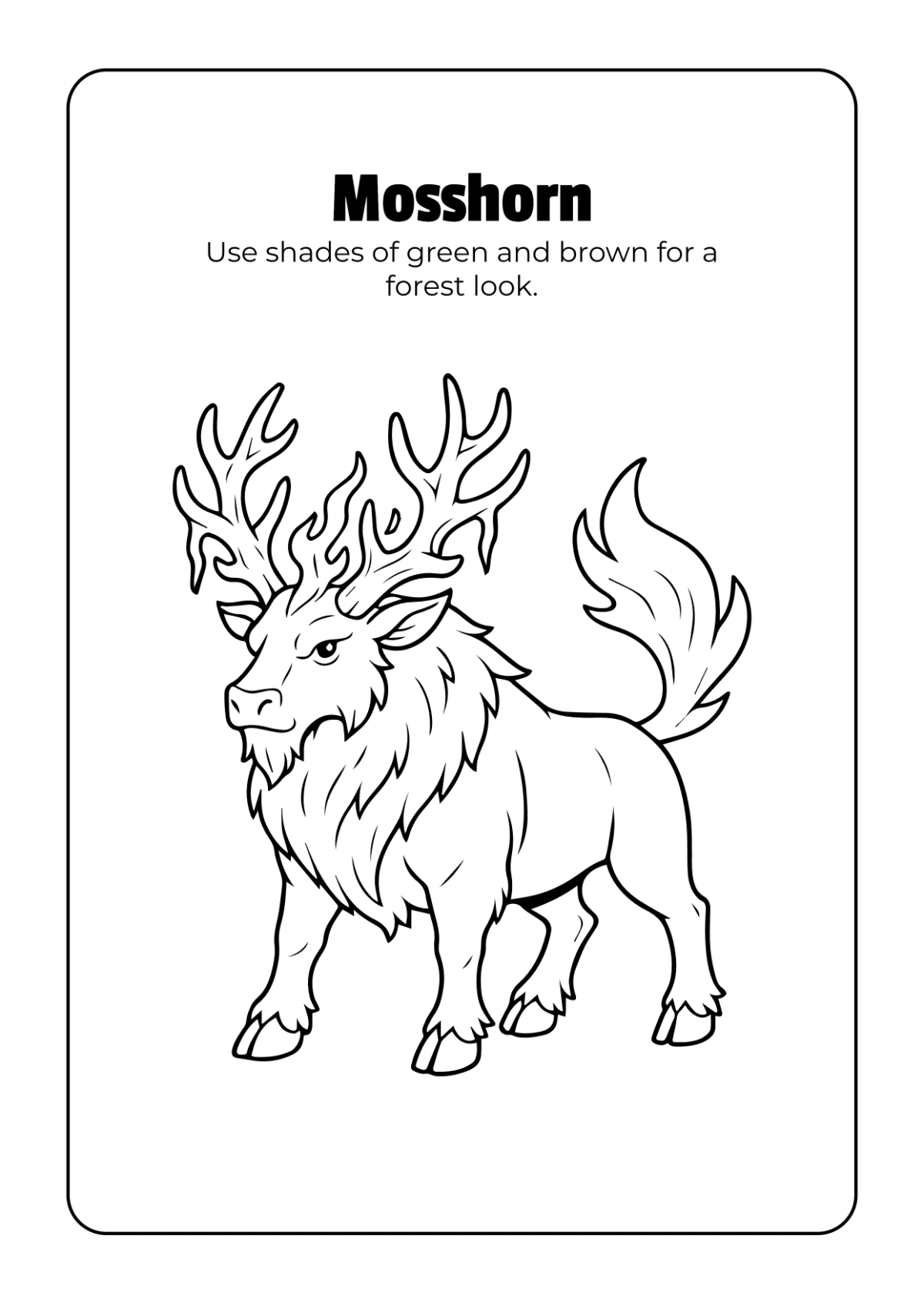 Free Fantasy Creatures Coloring Book Template to Edit Online
