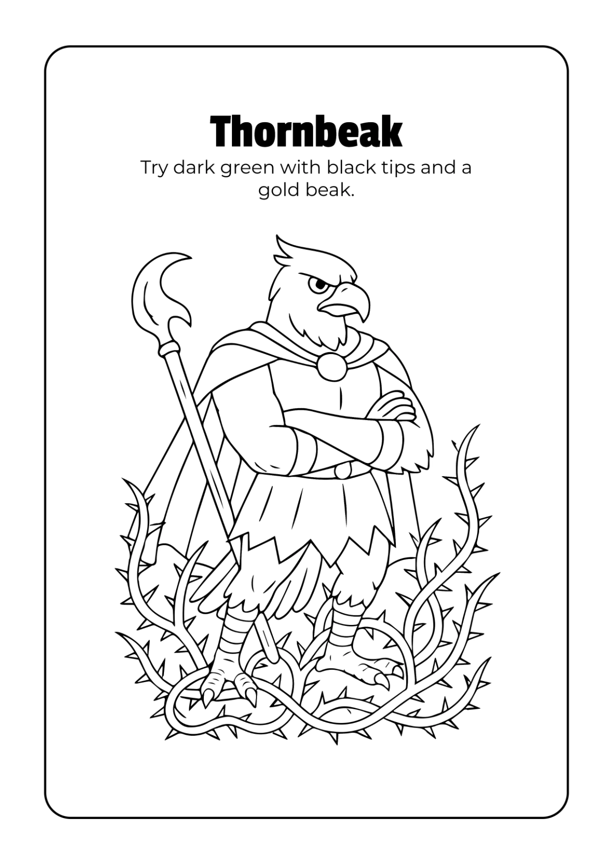 Free Fantasy Creatures Coloring Book Template to Edit Online