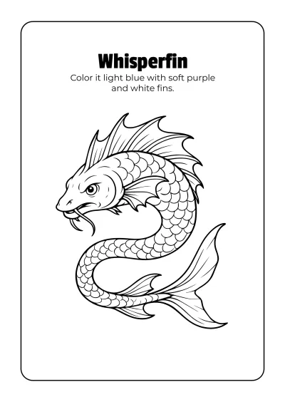 Free Fantasy Creatures Coloring Book Template to Edit Online
