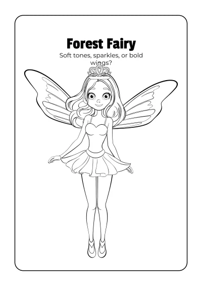 Free Fantasy Creatures Coloring Book Template to Edit Online