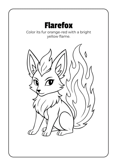 Free Fantasy Creatures Coloring Book Template to Edit Online