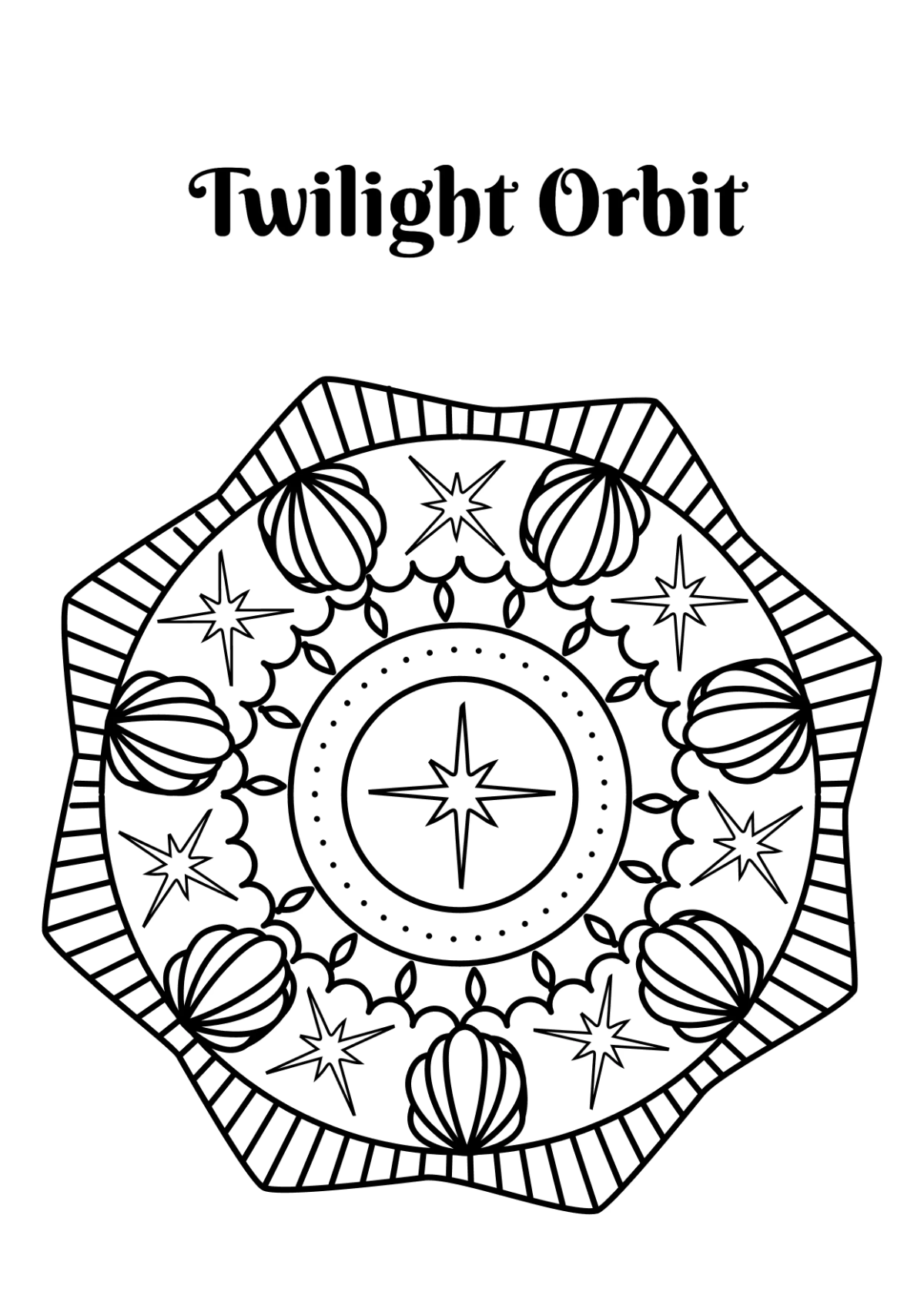 Free Mandala Coloring Book Template to Edit Online