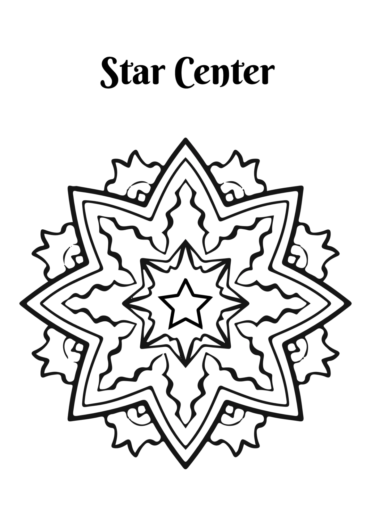 Free Mandala Coloring Book Template to Edit Online