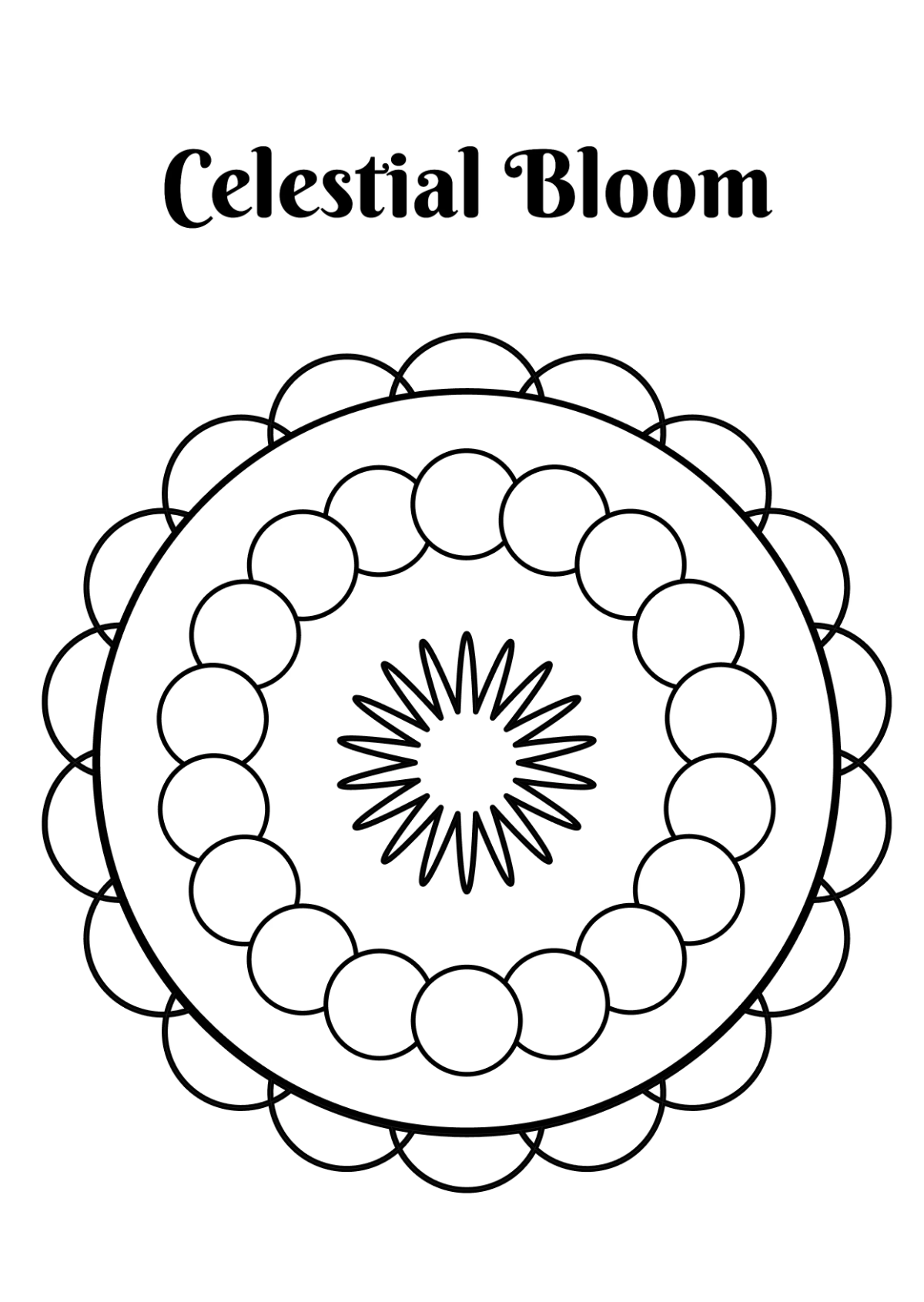 Free Mandala Coloring Book Template to Edit Online