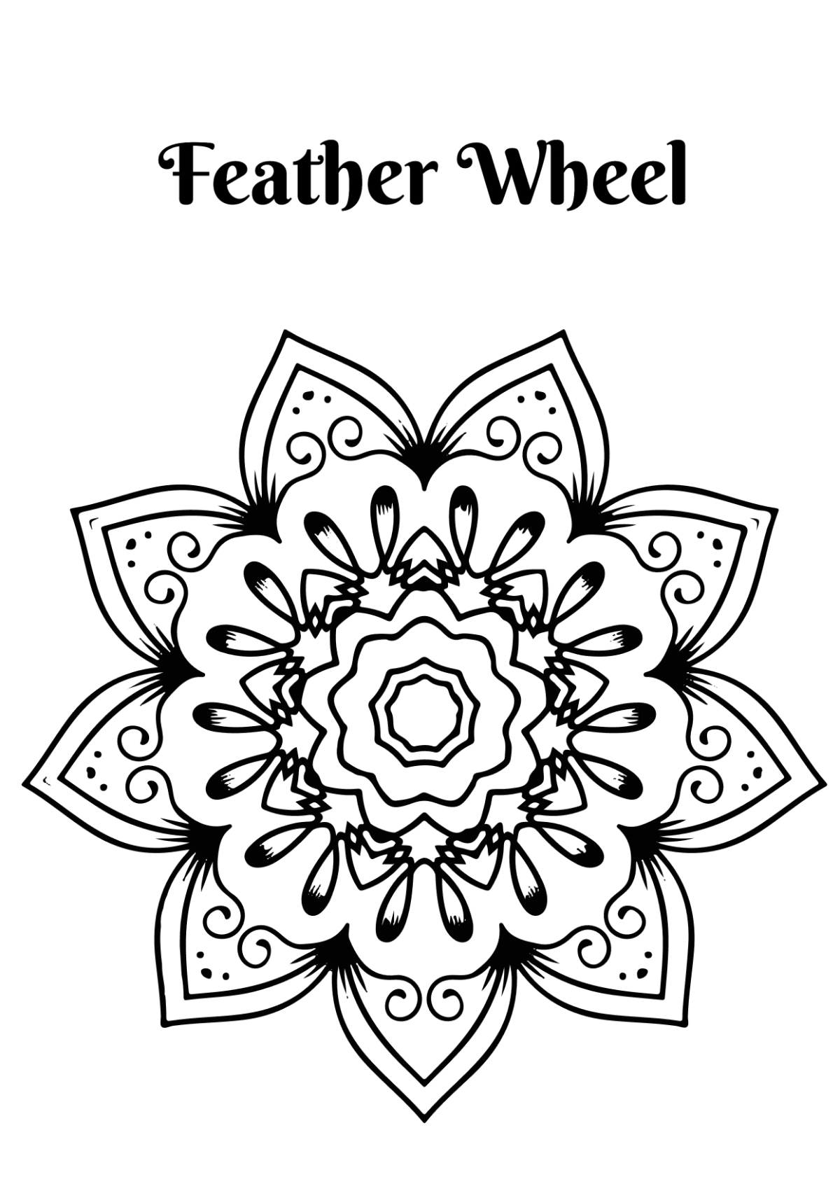 Free Mandala Coloring Book Template to Edit Online