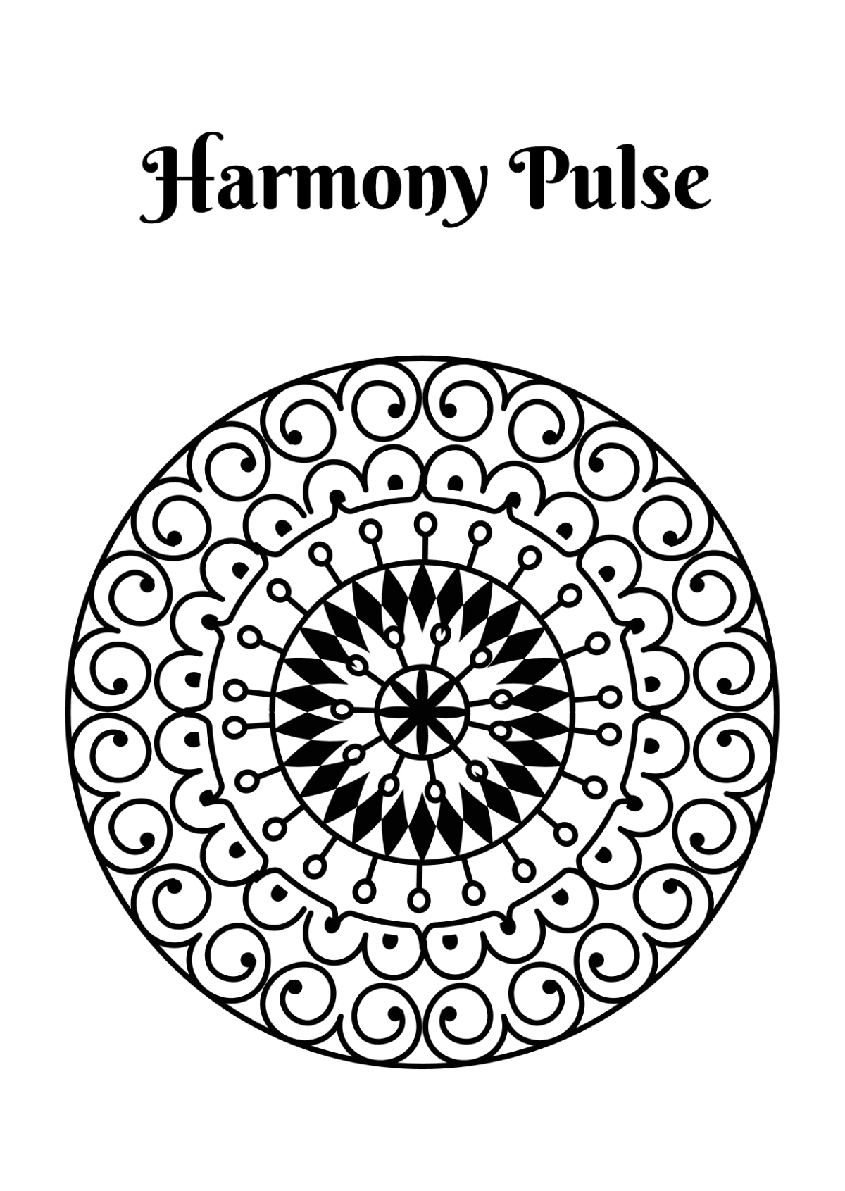 Free Mandala Coloring Book Template to Edit Online