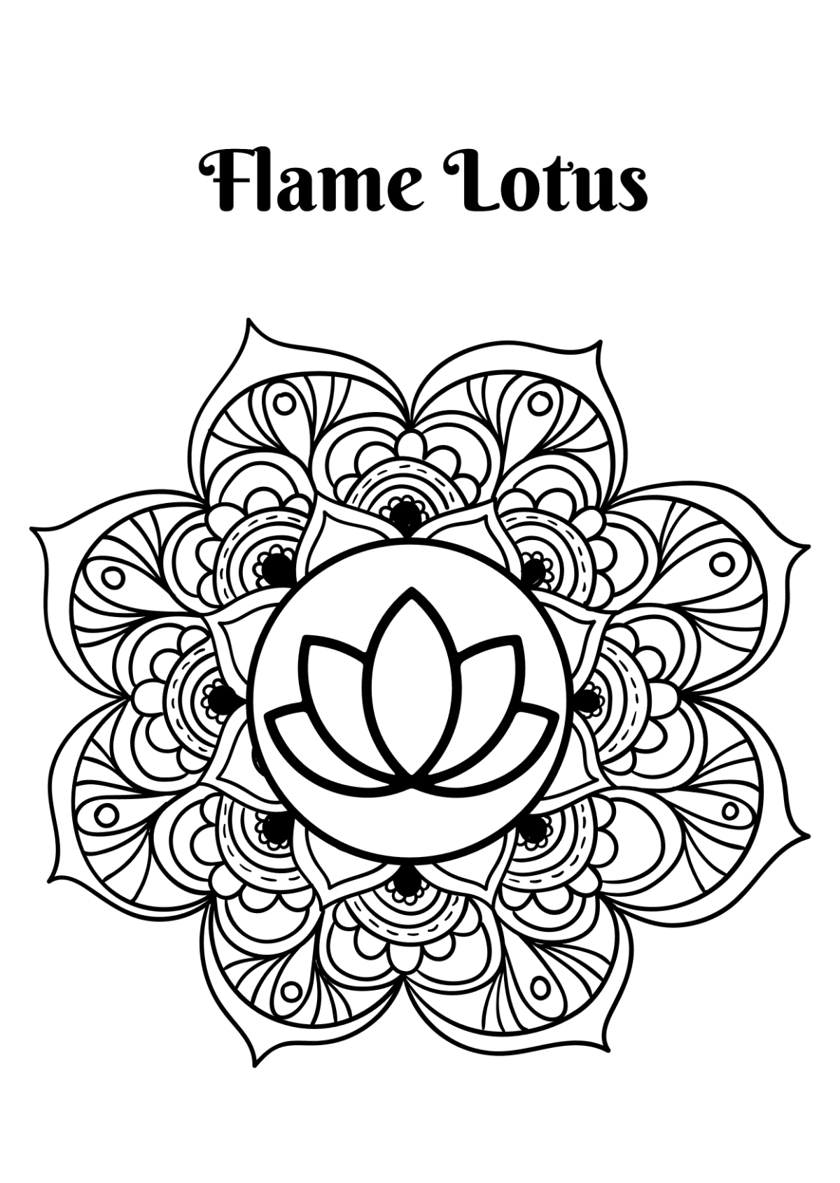 Free Mandala Coloring Book Template to Edit Online