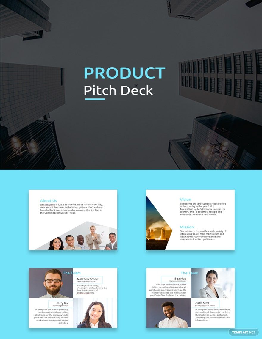 Product Pitch Deck Template