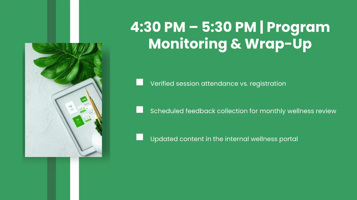 Free Daily Timeline Presentation Template to Edit Online